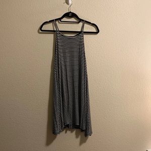 Striped black & white dress